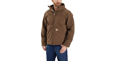 Carhartt Fleece 105001 Super Dux Sherpa Lined Active Jacket In Coffee Brown For Men Lyst