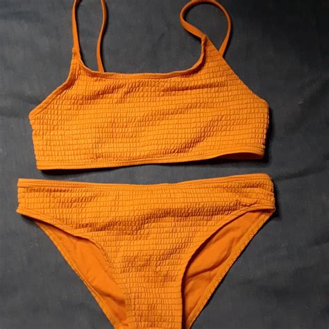 Primark Orange And Yellow Bikinis And Tankini Sets Depop