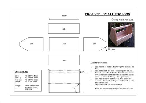 Kids Wooden Tool Box Plans PDF Woodworking