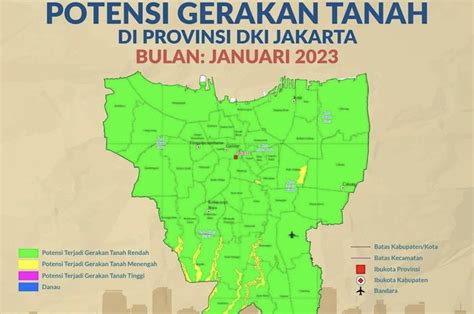 Waspada Sejumlah Wilayah Di Jakarta Berpotensi Mengalami Pergerakan