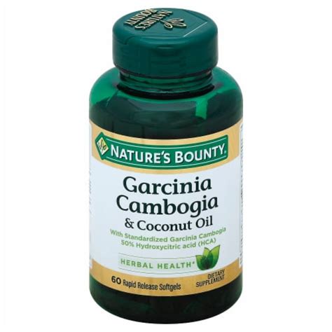 Nature S Bounty Garcinia Cambogia Coconut Oil Rapid Release Softgels