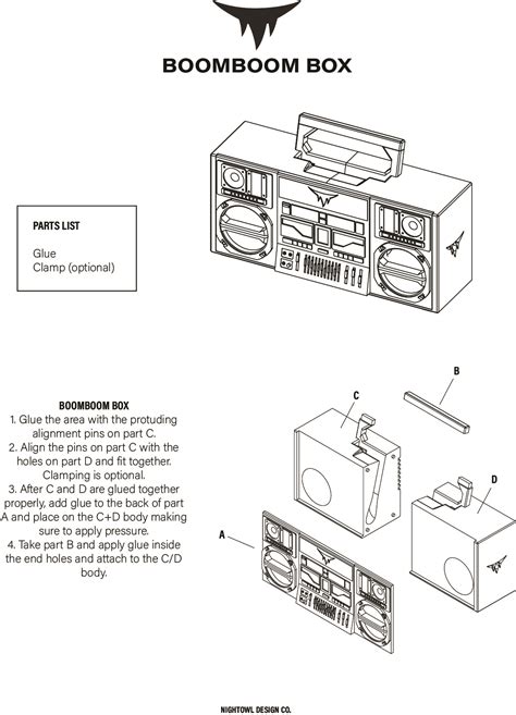 Archivo Stl Old School Boom Box Amplificador Pasivo・plan De Impresión