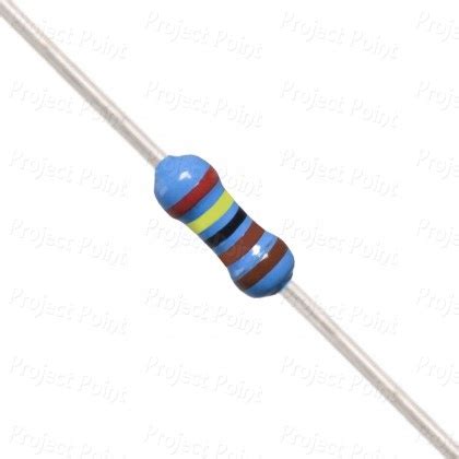 2 4K Ohm 0 25W Metal Film Resistor 1 2K4 MFR 0 25 Watts Fixed