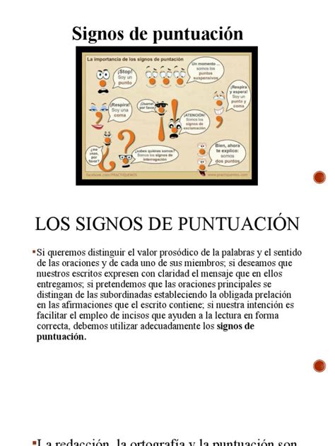 Signos De Puntuación Pdf Coma Oración Lingüística