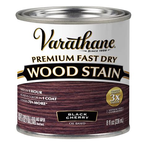 Varathane 262028 Wood Stain Black Cherry Liquid 0 5 Pt