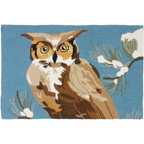 Homefires Woodland Owl Accent Rug