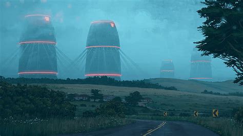 Hd Wallpaper Simon St Lenhag Digital Painting Apocalyptic Robots