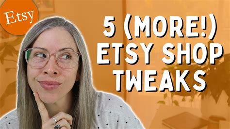 5 Etsy Shop Tweaks To Improve Your Shop And Boost Sales Youtube