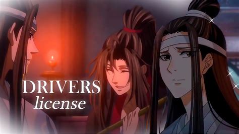 Drivers License Wangxian Lan Wangji X Wei Wuxian Amv Mo Dao Zu Shi 500 Special Youtube