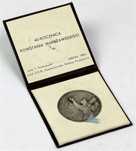 Medal Srebro Rocznica Powstania Warszawskiego Aukcja