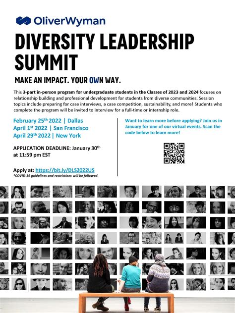 Oliver Wyman Diversity Leadership Summit Mpa Weekly