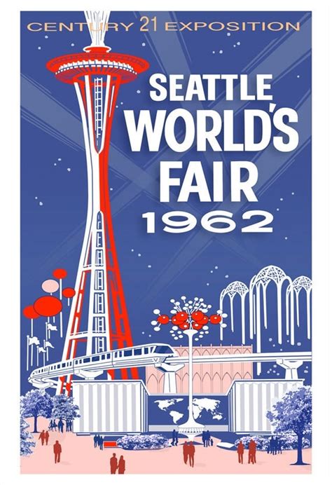 Seattle 1962 Worlds Fair Poster 13x19 or