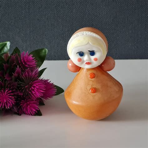 Small Roly Poly Doll Soviet Toy Nevalyashka Russian Vintage Etsy