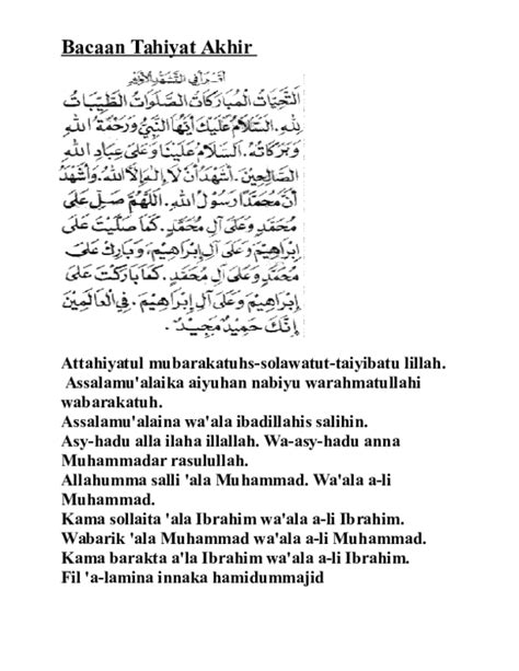 Doa Tahiyat Akhir Lengkap Sampai Salam Homecare24