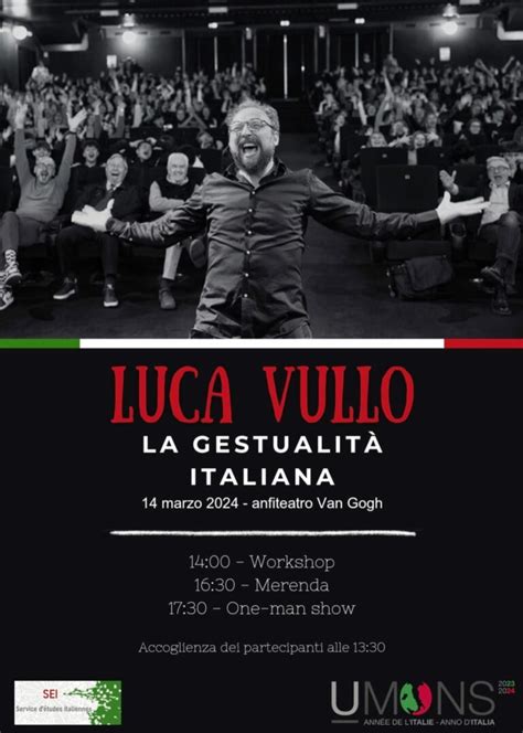 Luca Vullo In Belgio Per Insegnare La Gestualit Italiana Luca Vullo