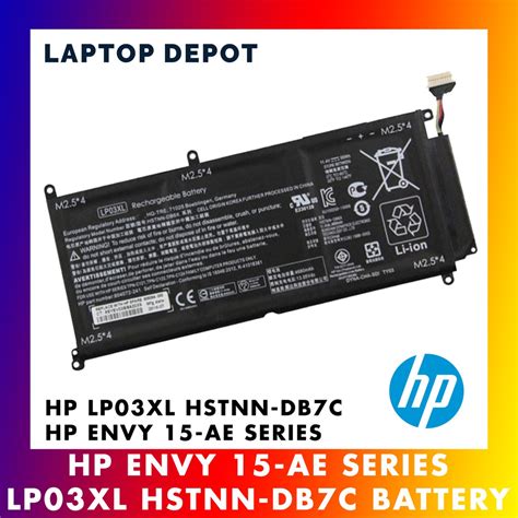 100 ORIGINAL HP Envy 15 AE LP03XL HSTNN DB7C Series Laptop Battery