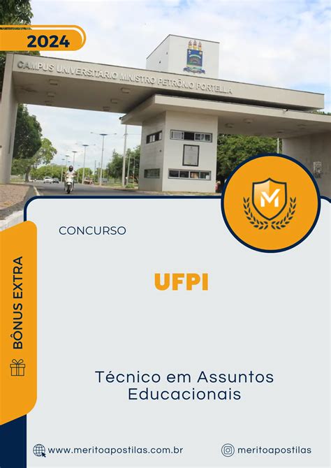 Apostila Técnico em Assuntos Educacionais Concurso UFPI 2024 Mérito