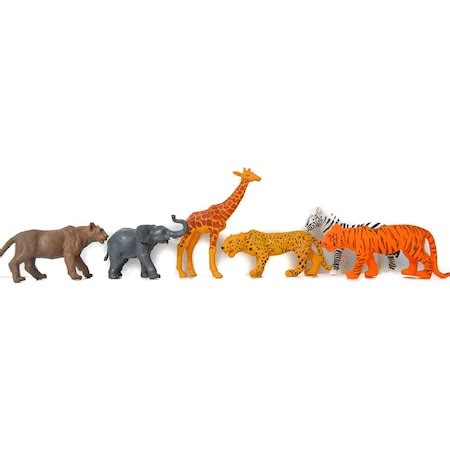 Set 6 figurine animale salbatice din jungla - eMAG.ro