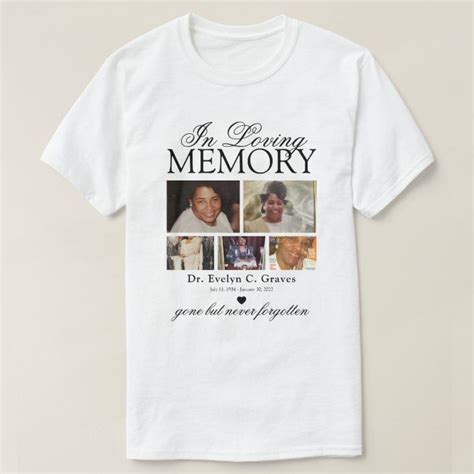 5 Photo In Loving Memory T Shirt In Loving Memory T Shirt Shirts