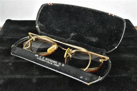 Vtg Antique Ful Vue 1 10 12 Kgf Eyeglasses Spectacles Gem