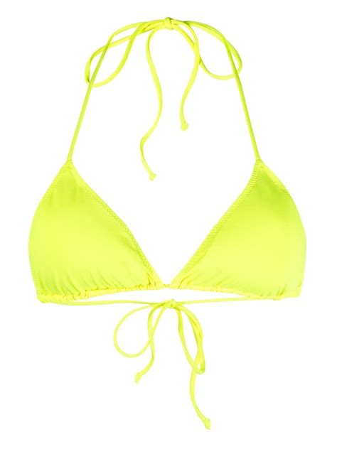 Mc2 Saint Barth Leah Triangle Cup Bikini Top In Yellow ModeSens