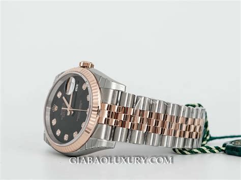 Đồng Hồ Rolex Datejust 116231 Mặt Số Đen Nạm Kim Cương