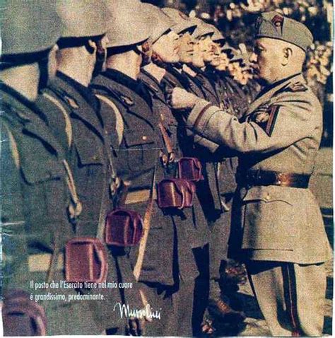 Mussolini Decorating Some Black Shirts Italian Forces Gallery