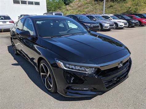 New 2020 Honda Accord Sedan Sport 1 5t In Crystal Black Pearl Greensburg Pa H07493