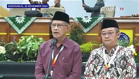 Haedar Nashir Kembali Terpilih Jadi Ketum Pp Muhammadiyah Video