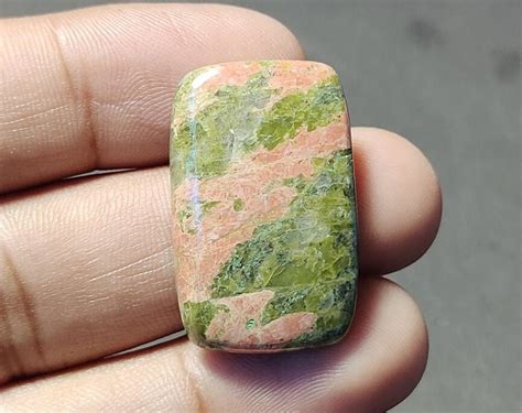 Craft Supplies Tools Cabochons Natural Unakite Jasper Cabochon