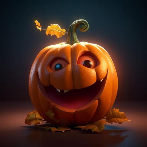 Divertido Personaje De Dibujos Animados De Jackolantern Foto Premium