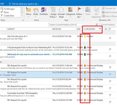 Microsoft Outlook Productivity Tip Staying Organized