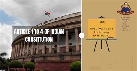 Article 1 To 4 Of Indian Constitution