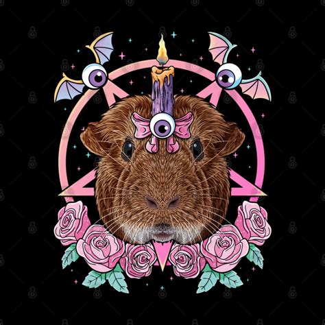 Pastel Goth Guinea Pig Pagan Creepy Menhera Guinea Pig Pastel Goth