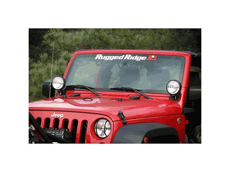 Rugged Ridge Jeep Wrangler Windshield Banner 1258001 87 20 Jeep