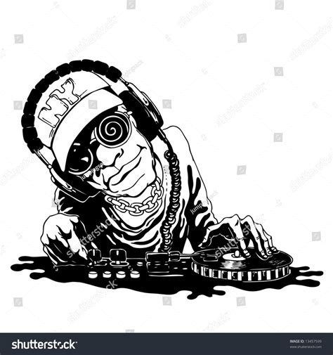 Dj Vector Illustration Stock Vector 13457599 Shutterstock