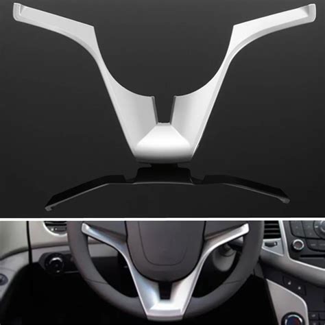 Silver Steering Wheel Panel Decorate Trim Cover For Chevy Chevrolet