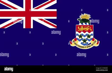 High Detailed Flag Of Cayman Islands National Cayman Islands Flag 3D