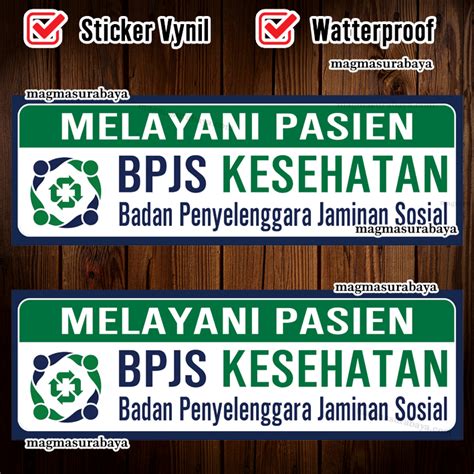 Stiker Melayani Pasien Bpjs Kesehatan Lazada Indonesia