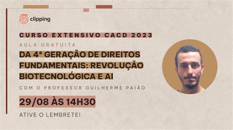 A 4ª geração dos direitos fundamentais revolução biotecnológica e AI