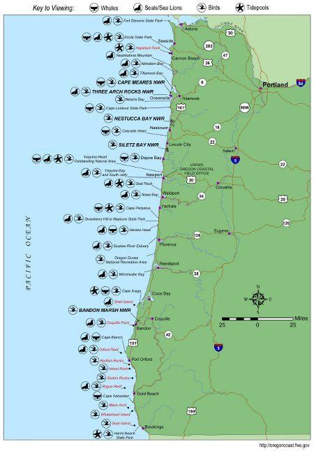 Show Map Of Oregon Coast