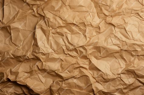 Premium Photo Unfolding Beauty A Crumpled Brown Paper Textured Background