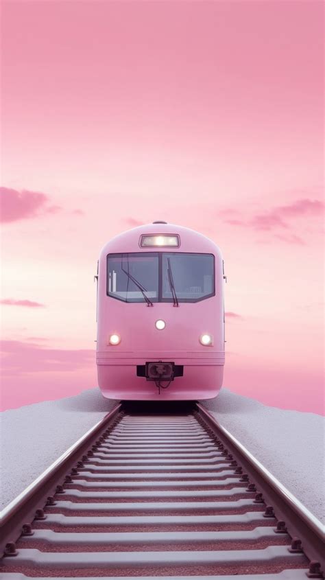 Pink Aesthetic Train Wallpaper Vehicle Premium Photo Rawpixel