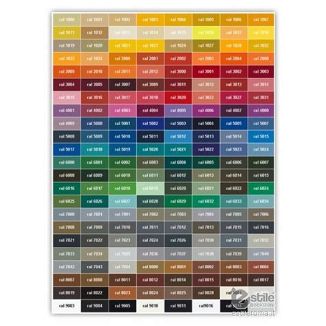 RAL Classic Color Chart