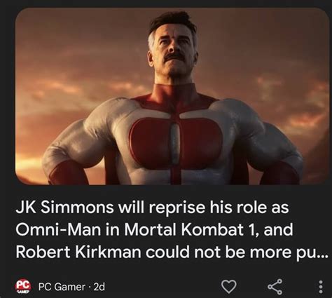 Jk Simmons Will Reprise His Role As Omni Man In Mortal Kombat And