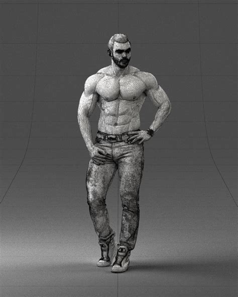 Naked Torso Man D Model By Dfarm