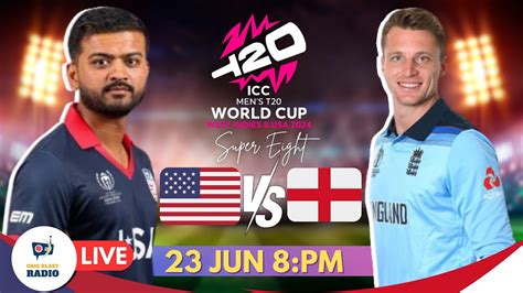 LIVE USA Vs ENG 2nd Innings Live Score Commentary United States