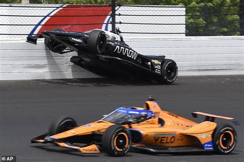 Indy 500 crash: Kyle Kirkwood smash halts race and sends tire flying ...