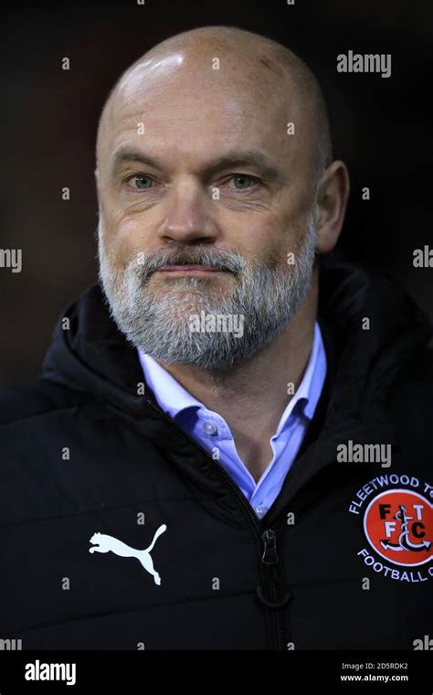 Fleetwood Town's manager Uwe Rosler Stock Photo - Alamy