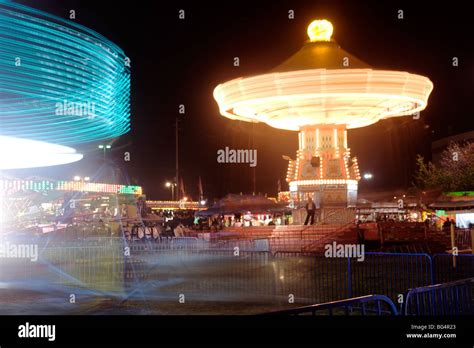 Carnival Ride At The Puyallup Fair Stock Photo Alamy